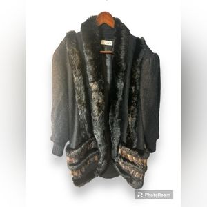 Fur Coat 38% Rabbit Angora Hair